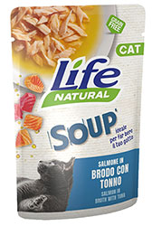 LifeCat Soup Лосось в бульйоні зі смаком тунця для котів