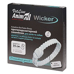 AnimAll VetLine Wicker Ошейник противопаразитарный для собак и кошек, 35 см