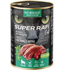 Dolina Noteci Super Rafi Sterilized Cat Cans Adult Goose with Turkey Liver