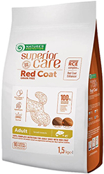 Nature's Protection Superior Care Dog Red Coat Grain Free Adult Small Breeds Salmon