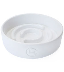Harley and Cho Керамічна миска-лабіринт White Ceramic Slow Feeder