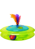 Petstages Sights & Sounds Birdie Chase Музыкальный трек с мячиком и птичкой для кошек