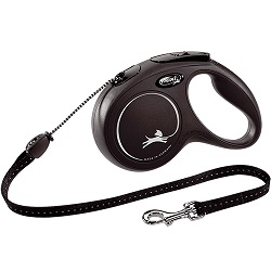 Flexi New Classic M — повідець-рулетка для собак до 20 кг, трос, 5 м