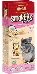 Vitapol Smakers Snack Ласощі з кокосом і пелюстками троянд для шиншил