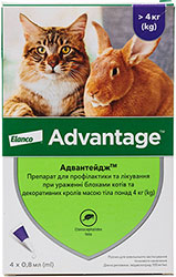 Advantage для котів понад 4 кг