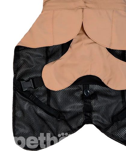 Paikka Visibility Raincoat Lite Taupe Дождевик для собак, светло-коричневый