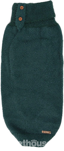 Paikka Furry Knit Sweater Green Вязаный свитер для собак, зеленый