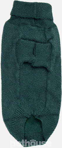 Paikka Furry Knit Sweater Green Вязаный свитер для собак, зеленый