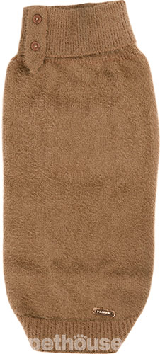 Paikka Furry Knit Sweater Brown Вязаный свитер для собак, коричневый