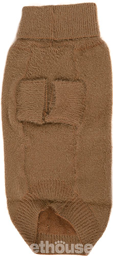 Paikka Furry Knit Sweater Brown Вязаный свитер для собак, коричневый