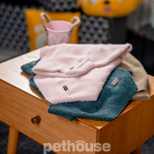 Paikka Furry Knit Sweater Rose Вязаный свитер для собак, розовый