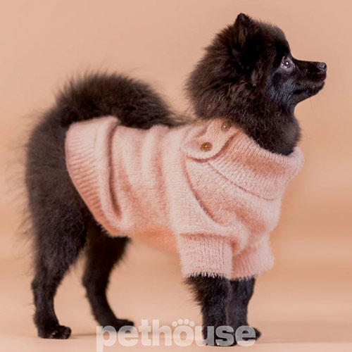 Paikka Furry Knit Sweater Rose Вязаный свитер для собак, розовый