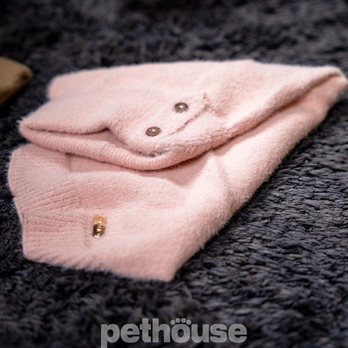 Paikka Furry Knit Sweater Rose Вязаный свитер для собак, розовый