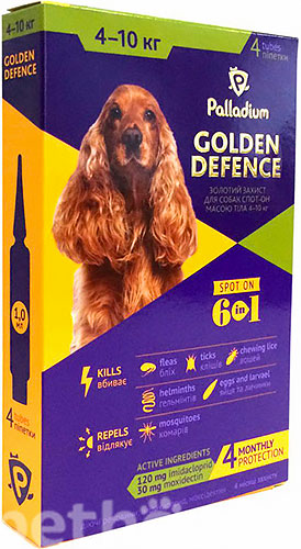 Palladium Golden Defence для собак вагою від 4 до 10 кг