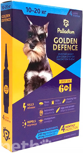 Palladium Golden Defence для собак весом от 10 до 20 кг