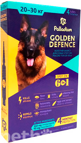 Palladium Golden Defence для собак вагою від 20 до 30 кг
