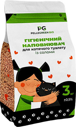 Pellegreen Соломенный наполнитель для кошачьего туалета