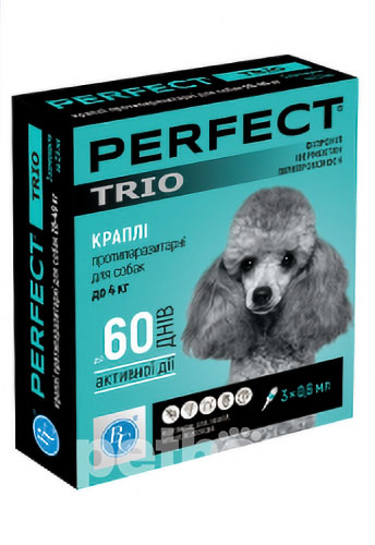 PerFect TRIO Краплі для собак вагою до 4 кг
