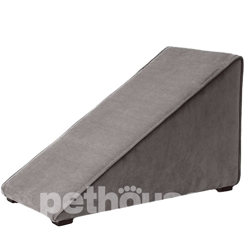 Petbed Velor Пандус с домиком слева, темно-серый