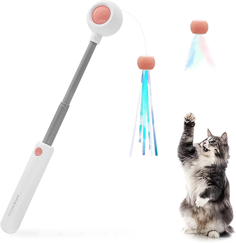 Petgravity Інтерактивна висувна вудочка з лазером для котів
