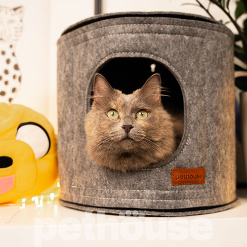 Pethouse Будиночок Hive для котів та собак, сірий, фото 7