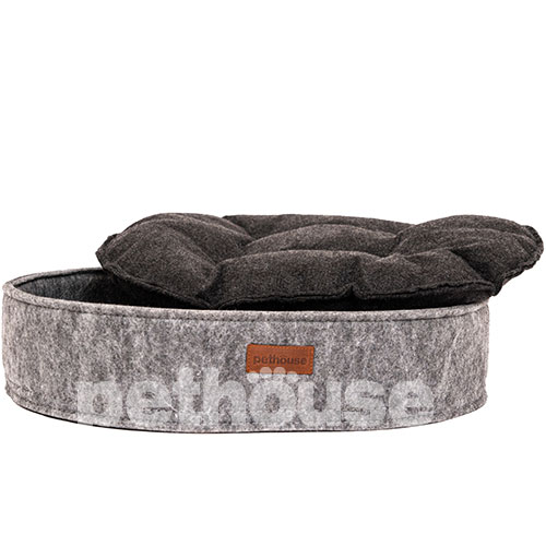 Pethouse Лежак Nest для котів та собак, сірий, фото 4