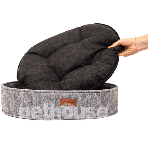 Pethouse Лежак Nest для котів та собак, сірий, фото 5