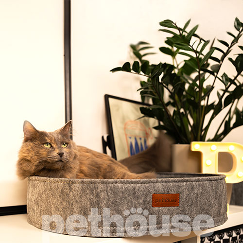 Pethouse Лежак Nest для котів та собак, сірий, фото 6