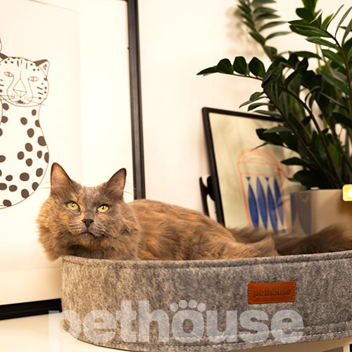 Pethouse Лежак Nest для кошек и собак, серый, фото 7