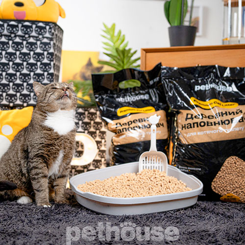 Pethouse Древесный наполнитель для кошачьего туалета, без аромата