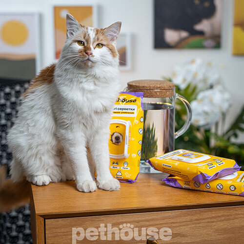 Pethouse Влажные салфетки для домашних животных