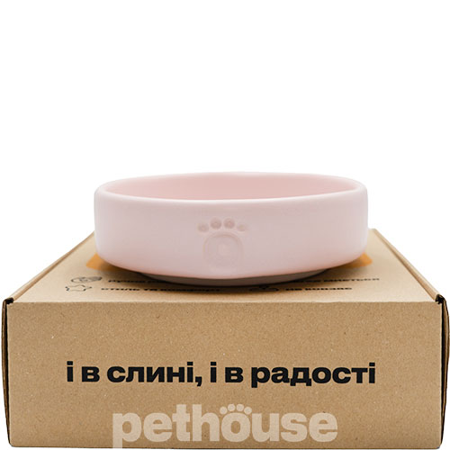 Pethouse Керамічна миска для котів і собак, рожева