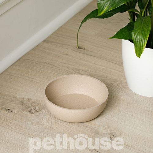 Pethouse Полімерна Миска Bamboo Plate для собак і котів, світло-бежева