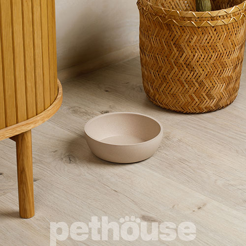 Pethouse Полімерна Миска Bamboo Plate для собак і котів, світло-бежева