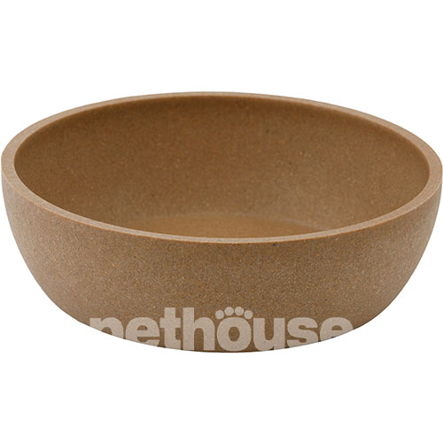 Pethouse Полімерна Миска Bamboo Plate для собак і котів, коричнева