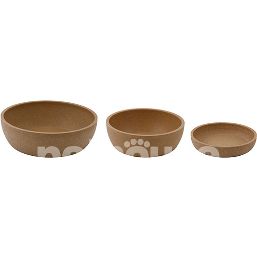 Pethouse Полімерна Миска Bamboo Plate для собак і котів, коричнева