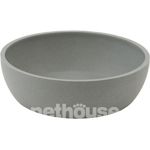 Pethouse Полімерна Миска Bamboo Plate для собак і котів, сіра