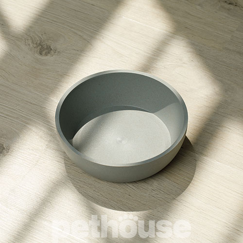 Pethouse Полімерна Миска Bamboo Plate для собак і котів, сіра