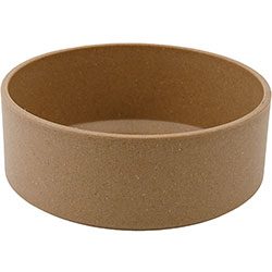 Pethouse Полимерная Миска Bamboo Round для собак и кошек, коричневая
