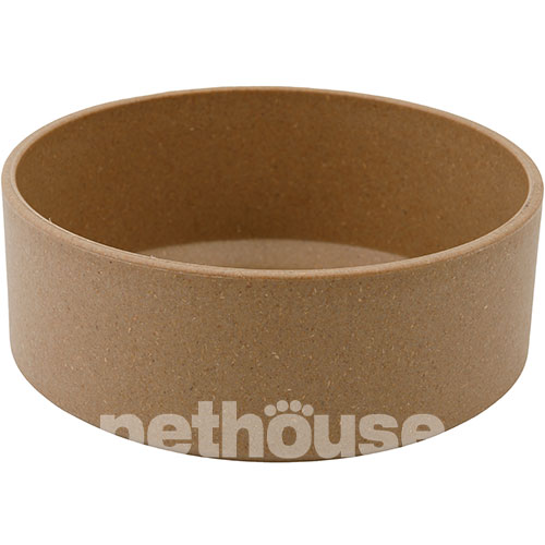Pethouse Полімерна Миска Bamboo Round для собак і котів, коричнева