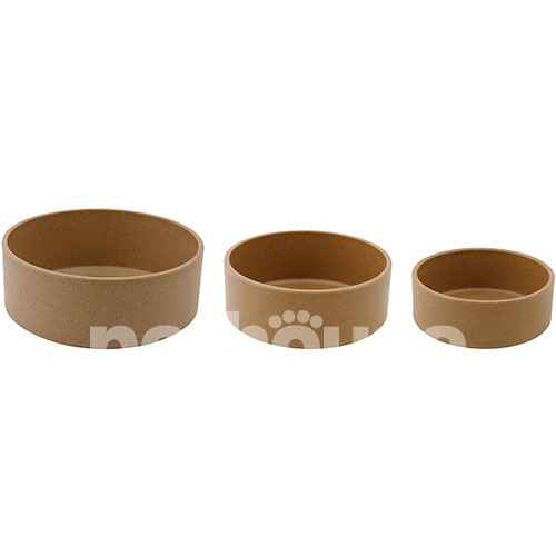 Pethouse Полімерна Миска Bamboo Round для собак і котів, коричнева