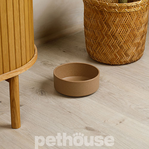 Pethouse Полімерна Миска Bamboo Round для собак і котів, коричнева