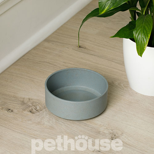 Pethouse Полімерна Миска Bamboo Round для собак і котів, сіра