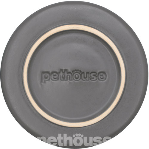Pethouse Керамічна миска для собак, сіра