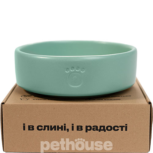Pethouse Керамічна миска для собак, м'ятна