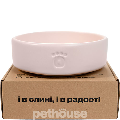 Pethouse Керамічна миска для собак, рожева