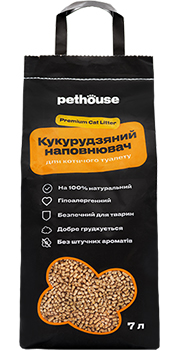 Pethouse Кукурузный наполнитель для кошачьего туалета