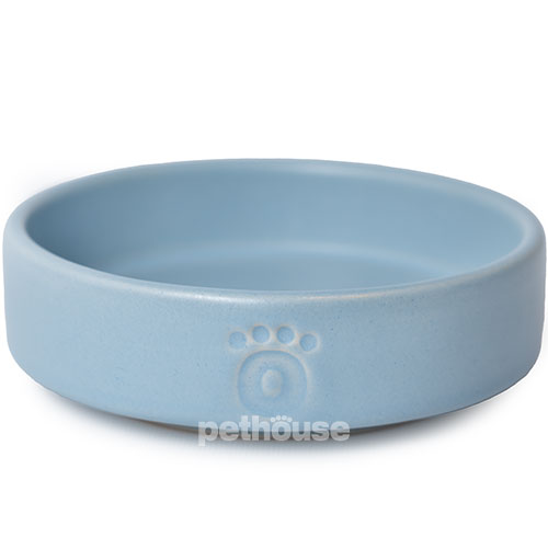 Pethouse Керамическая миска для кошек и собак, голубая