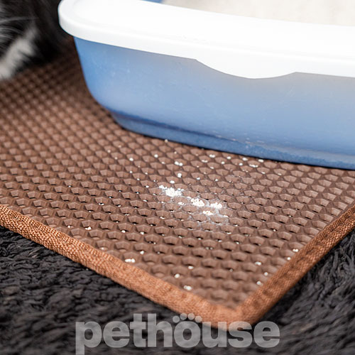 Pethouse Килимок під туалет для котів, коричневий Pethouse Килимок під туалет для котів, коричневий