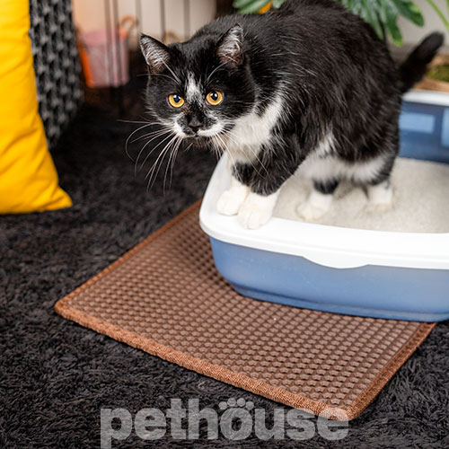 Pethouse Килимок під туалет для котів, коричневий Pethouse Килимок під туалет для котів, коричневий
